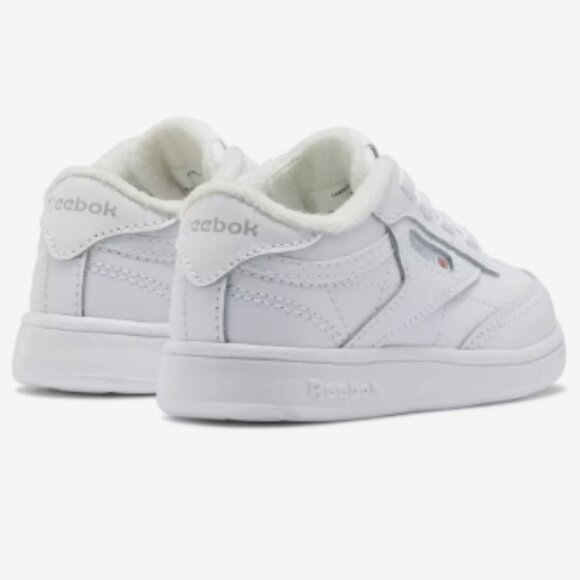 Reebok Club C Sneaker All White Toddler Kids Size 9 NWT/NIB - Picture 3 of 5